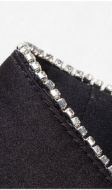 DOUBLE-BREASTED SUSPENDER DRESS IN BLACK styleofcb 