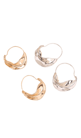 Irregular leaf earrings