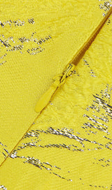 JACQUARD TWO PIECE SET IN YELLOW Clothing styleofcb 