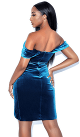 Korean velvet slit dress styleofcb 