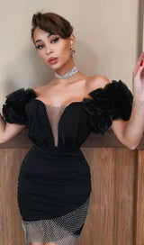 LACE MINI DRESS IN BLACK Dresses styleofcb 