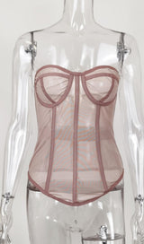 LACE TOPS IN WHITE Clothing styleofcb XS KHAKI 