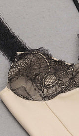 LACE STRAPPY HIGH-LOW DRESS IN IVORY DRESS STYLE OF CB 