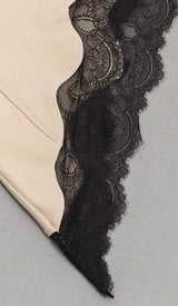 LACE STRAPPY HIGH-LOW DRESS IN IVORY DRESS STYLE OF CB 