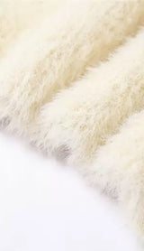 LONG SLEEVE MIDI DRESS IN IVORY styleofcb 