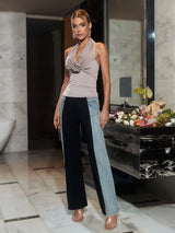 HALTERNECK FLOWER TOP Tops styleofcb 