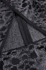 LEOPARD PRINT CRISS CROSS TIGHT BELT SPLIT LONG BANDAGE DRESS Bandage Dresses styleofcb 