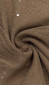 MESH PLUNGE JUMPSUIT IN BROWN DRESS STYLE OF CB 