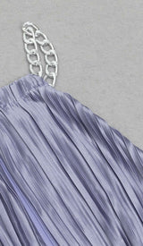 MOCK-NECK SLEEVELESS BELTED MIDI DRESS DRESS STYLE OF CB 