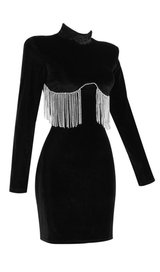Metal fringed blazer dress styleofcb 