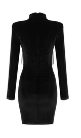 Metal fringed blazer dress styleofcb 