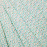 MINT BOUCLE PLEATED MINI SKIRT