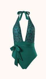 Morticia Swimwear Two Piece Set In Emerald Swimwear styleofcb 