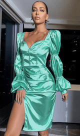 Multi-section puff sleeve dress styleofcb XS 