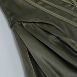 STRAPLESS SATIN SPLIT MAXI DRESS Dresses styleofcb 