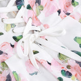 STRAPLESS FLORAL SPLIT MAXI DRESS Dresses Oh CICI 