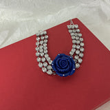 CRYSTAL ROSE NECKLACE