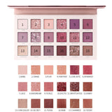 MATTE EASY COLOR PEARL 24 COLOR PINK EYESHADOW blingmyfriend 