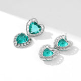 HEART-SHAPED ROMANTIC EARRINGS Earrings blingmyfriend 