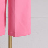 CUTOUT BLAZER SUIT IN PINK styleofcb 