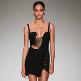 CUT OUT BANDAGE MINI DRESS IN BLACK DRESS styleofcb 
