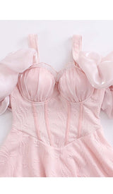 OFF THE SHOULDER BOUFFANT SWIMSUIT DRESS styleofcb 