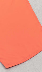 OFF THE SHOULDER SATIN MIDI DRESS IN RED DRESS STYLE OF CB 