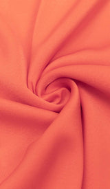 OFF THE SHOULDER SATIN MIDI DRESS IN RED DRESS STYLE OF CB 