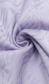 ONE SHOULDER SATIN JUMPSUIT IN LAVENDER DRESS STYLE OF CB 