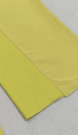 ONE SHOULDER TIERED JUMPSUIT IN OLIVE DRESS STYLE OF CB 