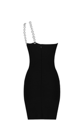 One-shoulder long chain dress styleofcb 