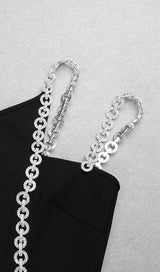 One-shoulder long chain dress styleofcb 