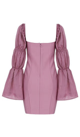 PINK PUFF SLEEVE MINI DRESS Dresses styleofcb 