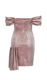 PINK VELVET DOT STRAPLESS MINI DRESS Dresses styleofcb 