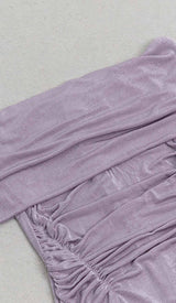 PLUS OFF SHOULDER MIDI DRESS IN PURPLE DRESS STYLE OF CB 