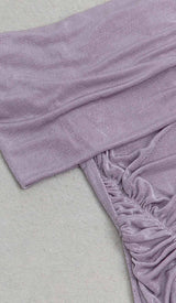 PLUS OFF SHOULDER MIDI DRESS IN PURPLE DRESS STYLE OF CB 