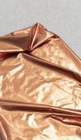 PLUS SIZE METALLIC MIDI DRESS IN GOLD DRESS STYLE OF CB 