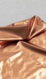 PLUS SIZE METALLIC MIDI DRESS IN GOLD DRESS STYLE OF CB 