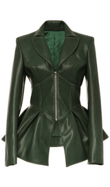 PU jacket leather coat styleofcb GREEN S 
