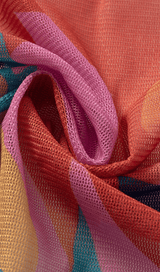 Printed mesh pleated top styleofcb 