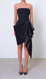 RUCHED MINI DRESS IN BLACK MINI DRESS styleofcb 