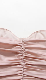 RUCHED MINI DRESS IN PINK styleofcb 