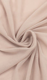 RUCHED BODYCON MIDI DRESS IN TAUPE DRESS STYLE OF CB 