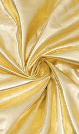 RUCHED STRAPPY MIDI DRESS IN GOLD DRESS STYLE OF CB 