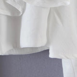 RUFFLE-TRIMMED CROP TOP DRESS STYLE OF CB 