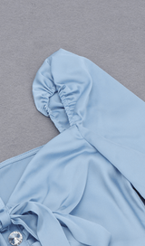 Rhinestone front tie bow dress styleofcb 