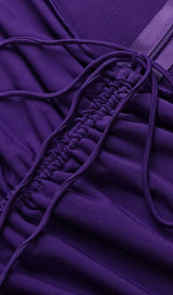 Ribbon slant collar cutout dress styleofcb 