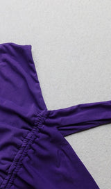 Ribbon slant collar cutout dress styleofcb 