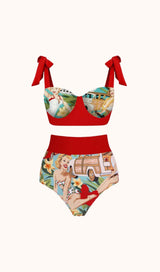Rosemary Bikini Three Piece Set Swimwear styleofcb 
