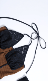 Ruffle halterneck dress styleofcb 